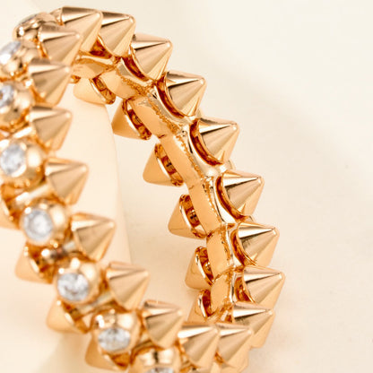 [Okajuri Jewelry] CLASH 6.8MM DIAMOND MEDIUM RING