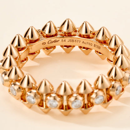 [Okajuri Jewelry] CLASH 6.8MM DIAMOND MEDIUM RING