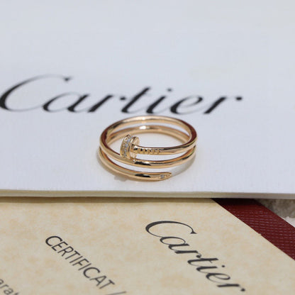 [Okajuri Jewelry] JUSTE RING 4.8MM HALF DIAMOND