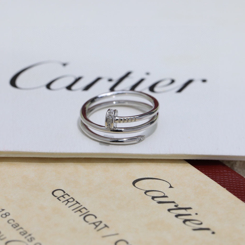 [Okajuri Jewelry] JUSTE RING 4.8MM HALF DIAMOND