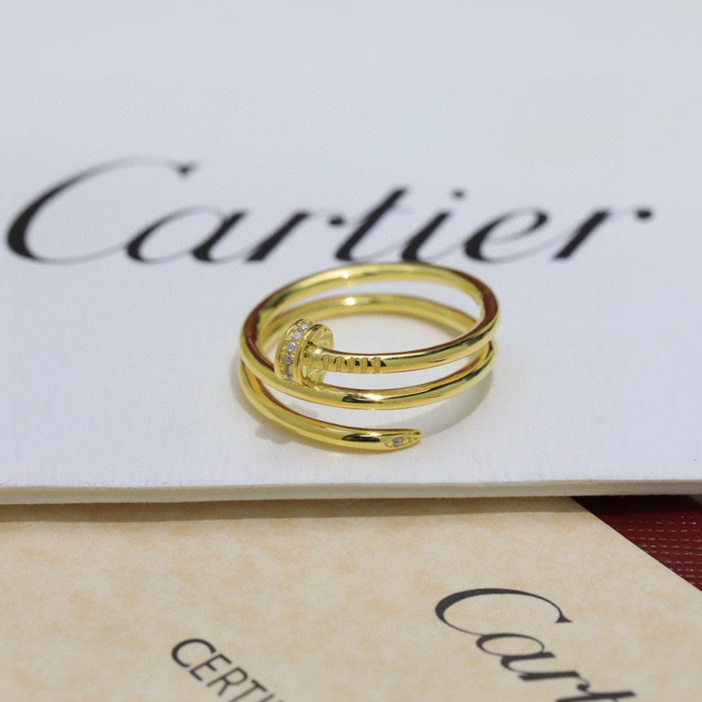 [Okajuri Jewelry] JUSTE RING 4.8MM HALF DIAMOND
