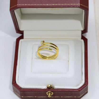 [Okajuri Jewelry] JUSTE RING 4.8MM HALF DIAMOND