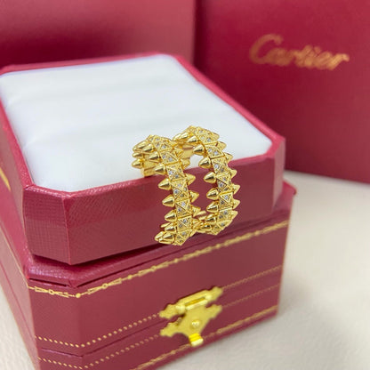 [Okajuri Jewelry] CLASH 6.4MM FULL DIAMOND SMALL EARRINGS