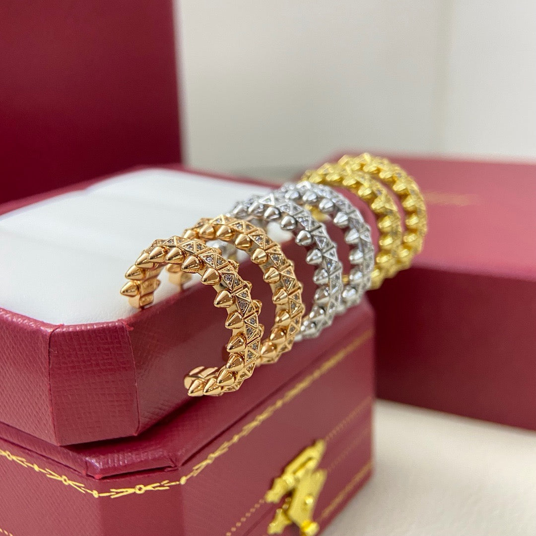 [Okajuri Jewelry] CLASH 6.4MM FULL DIAMOND SMALL EARRINGS