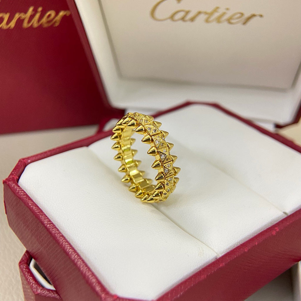 [Okajuri Jewelry] CLASH 6.4MM SMALL FULL DIAMOND RING