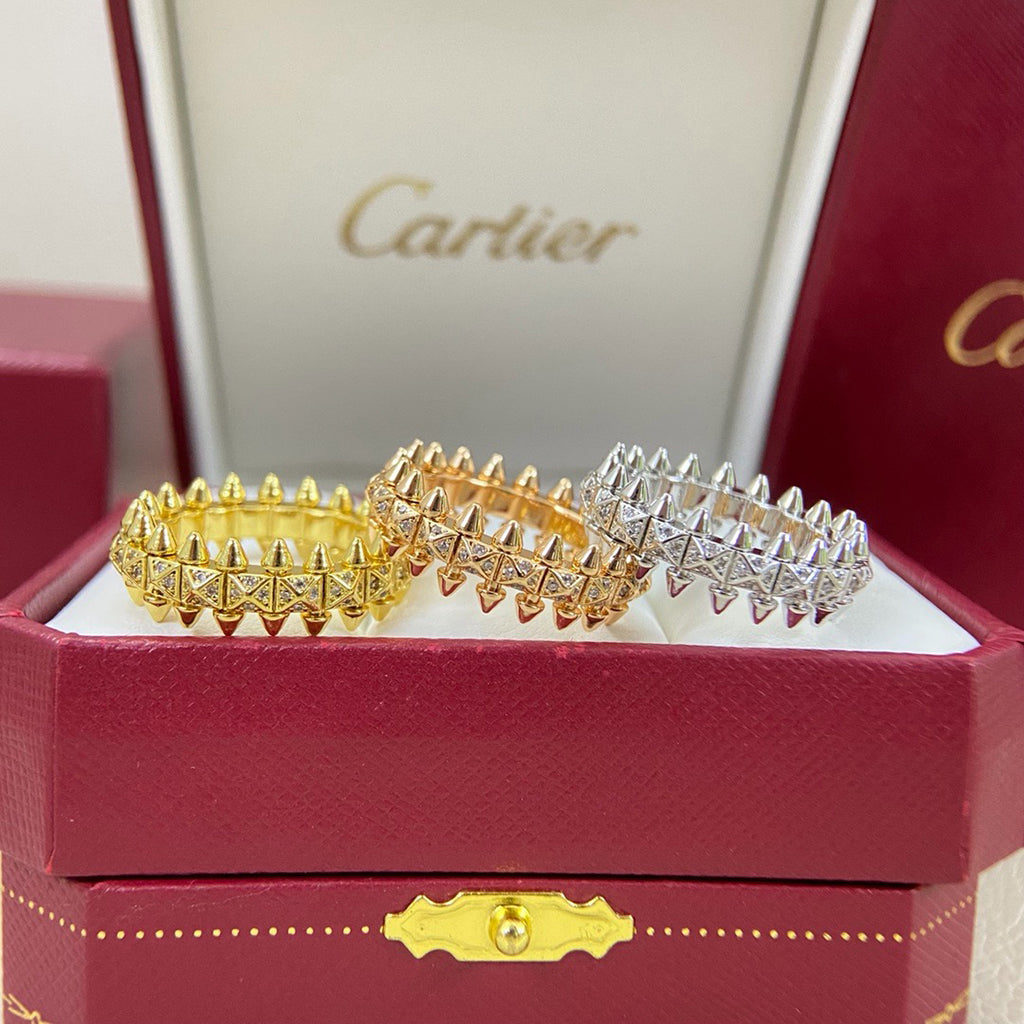 [Okajuri Jewelry] CLASH 6.4MM SMALL FULL DIAMOND RING