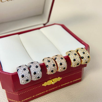 [Okajuri Jewelry] PANTHERE MINI FULL DIAMOND EARRINGS