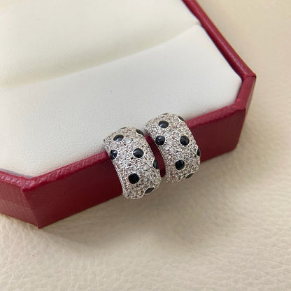 [Okajuri Jewelry] PANTHERE MINI FULL DIAMOND EARRINGS