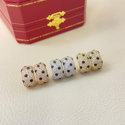 [Okajuri Jewelry] PANTHERE MINI FULL DIAMOND EARRINGS