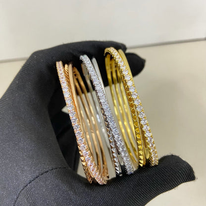 [Okajuri Jewelry] ETINCELLE HALF-PAVED DIAMOND BRACELET
