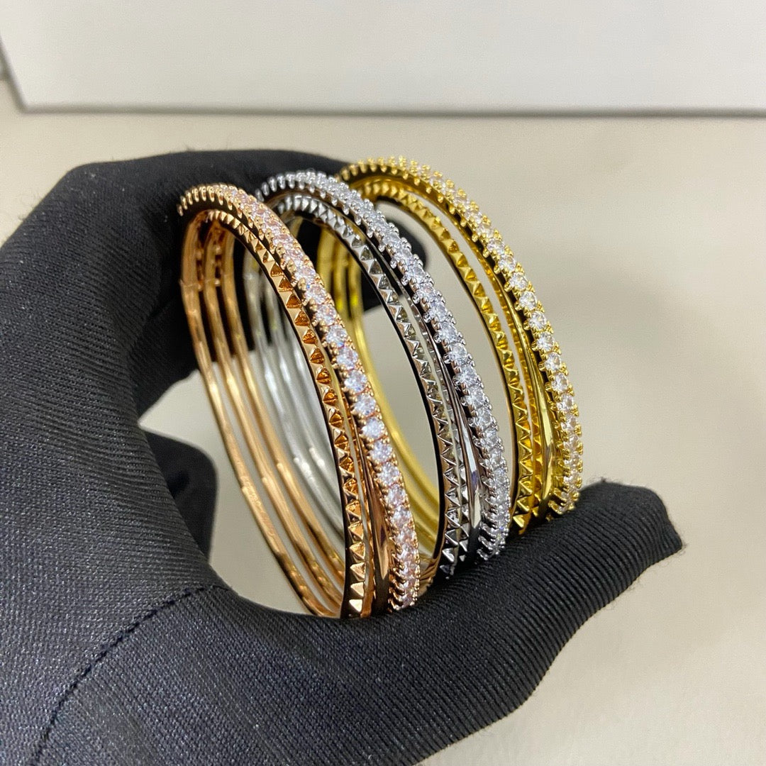 [Okajuri Jewelry] ETINCELLE HALF-PAVED DIAMOND BRACELET