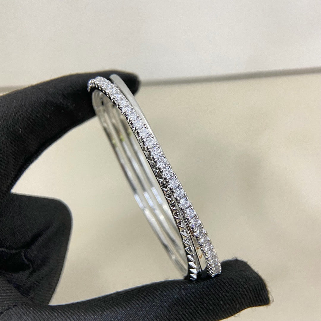 [Okajuri Jewelry] ETINCELLE HALF-PAVED DIAMOND BRACELET