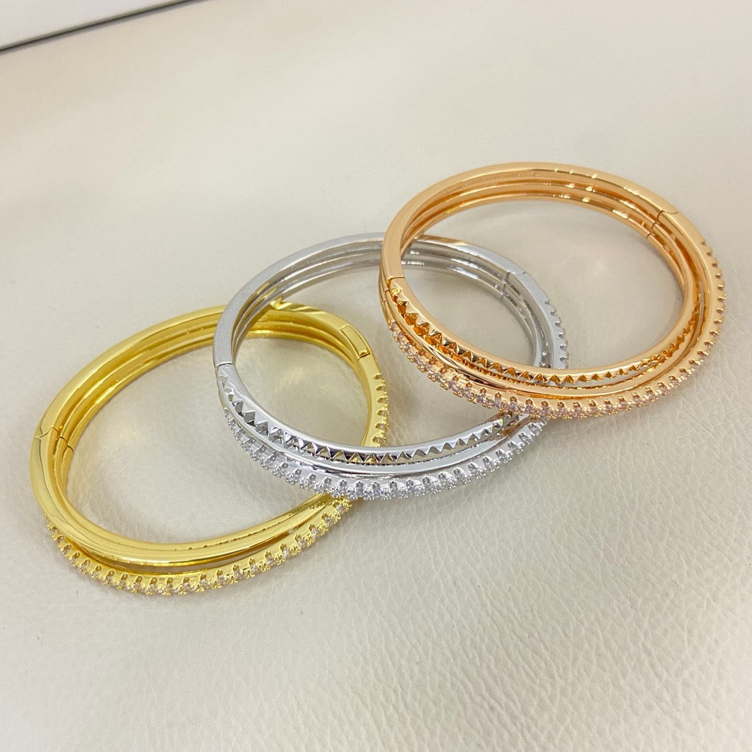 [Okajuri Jewelry] ETINCELLE HALF-PAVED DIAMOND BRACELET