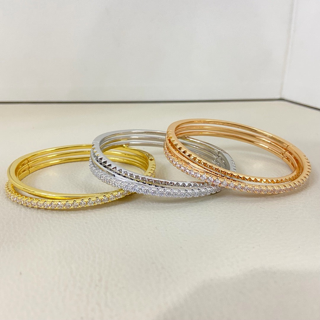 [Okajuri Jewelry] ETINCELLE HALF-PAVED DIAMOND BRACELET