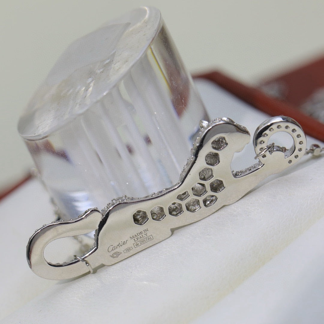 [Okajuri Jewelry] PANTHERE PAVED DIAMOND NECKLACE