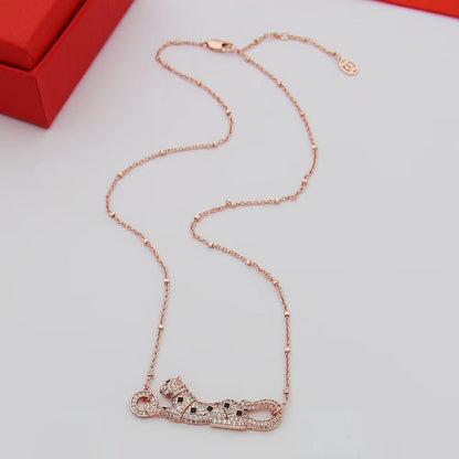 [Okajuri Jewelry] PANTHERE PAVED DIAMOND NECKLACE