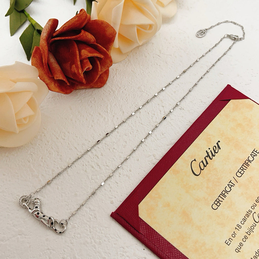 [Okajuri Jewelry] PANTHERE FULL DIAMOND NECKLACE