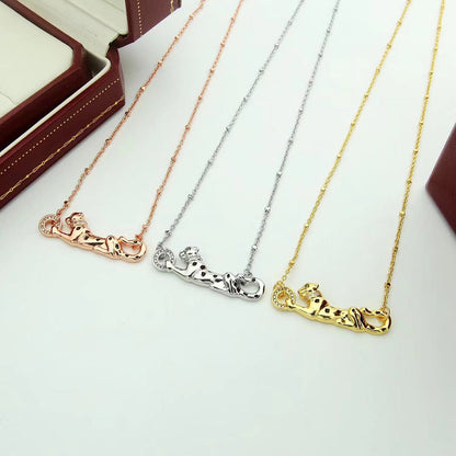 [Okajuri Jewelry] PANTHERE FULL DIAMOND NECKLACE