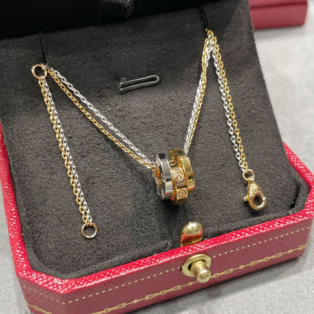 [Okajuri Jewelry] LOVE 6 DIAMOND PENDANT NECKLACE