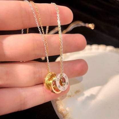 [Okajuri Jewelry] LOVE 6 DIAMOND PENDANT NECKLACE