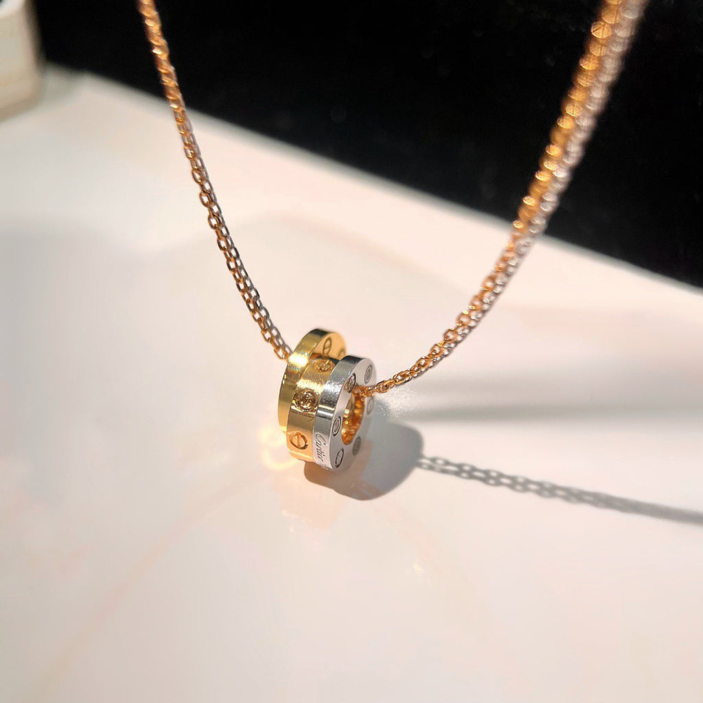 [Okajuri Jewelry] LOVE 6 DIAMOND PENDANT NECKLACE