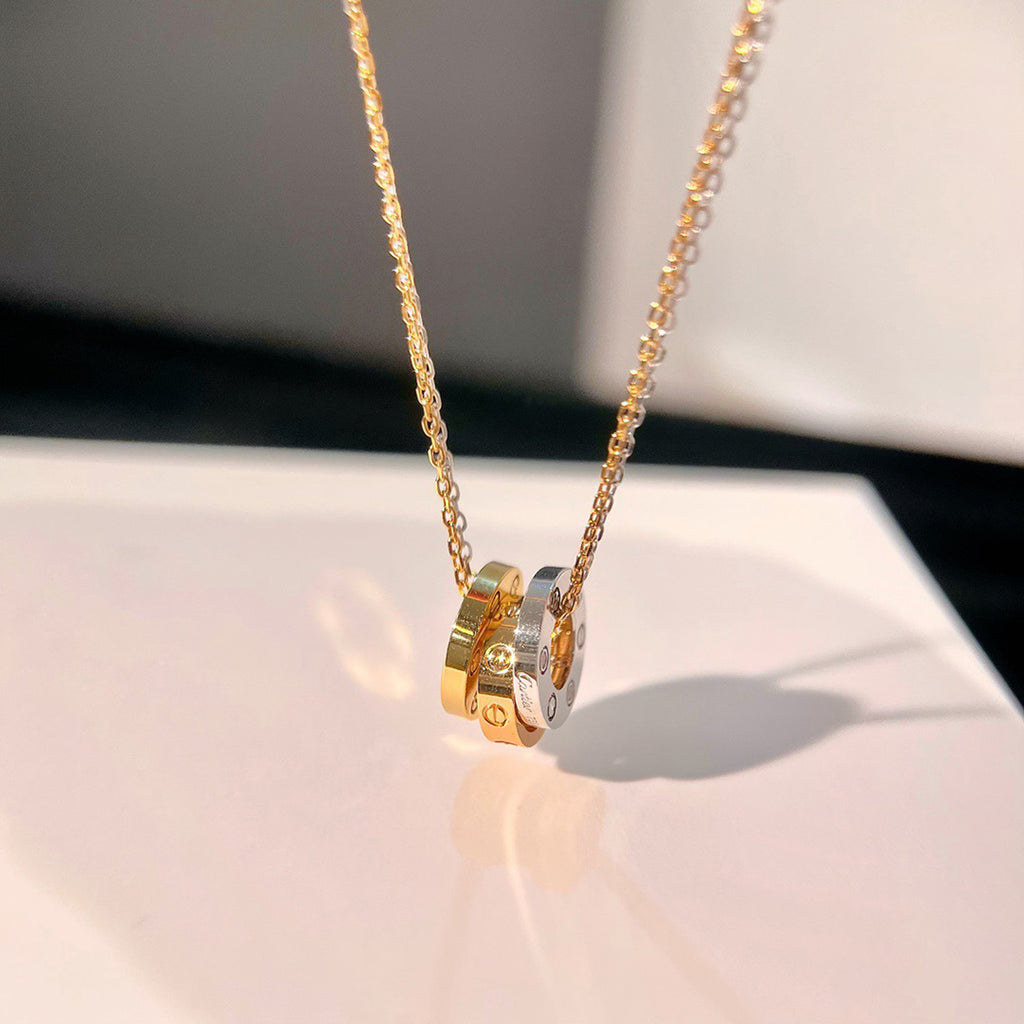 [Okajuri Jewelry] LOVE 6 DIAMOND PENDANT NECKLACE