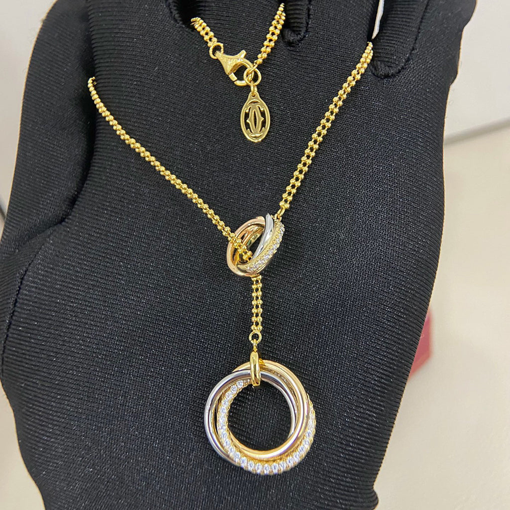 [Okajuri Jewelry] TRINITY DIAMONDS NECKLACE