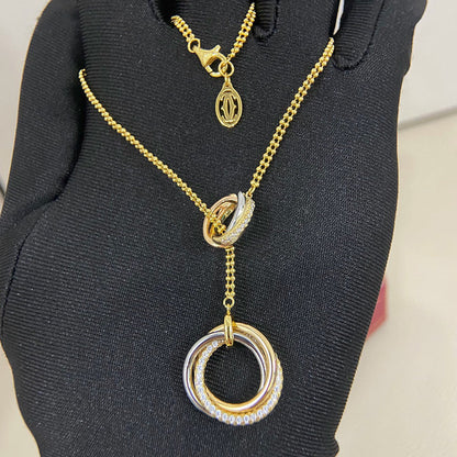 [Okajuri Jewelry] TRINITY DIAMONDS NECKLACE