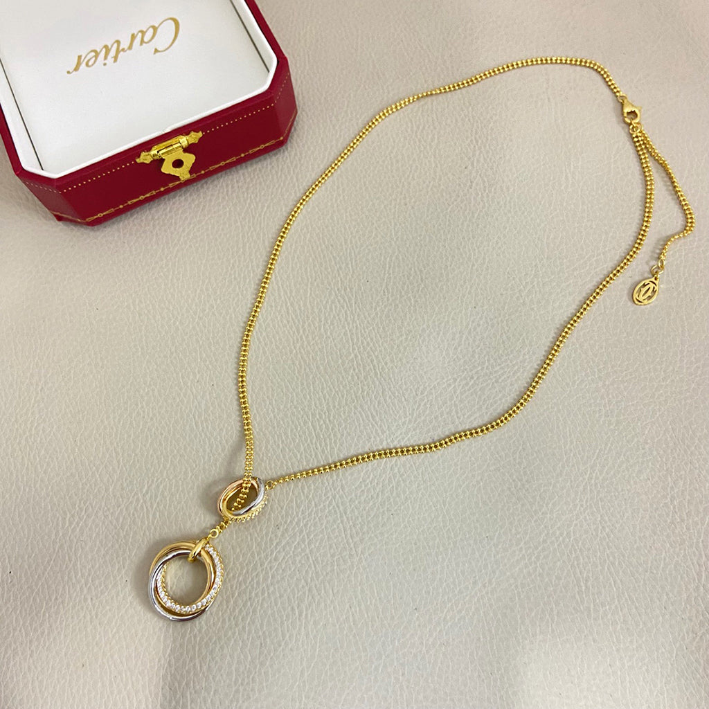 [Okajuri Jewelry] TRINITY DIAMONDS NECKLACE