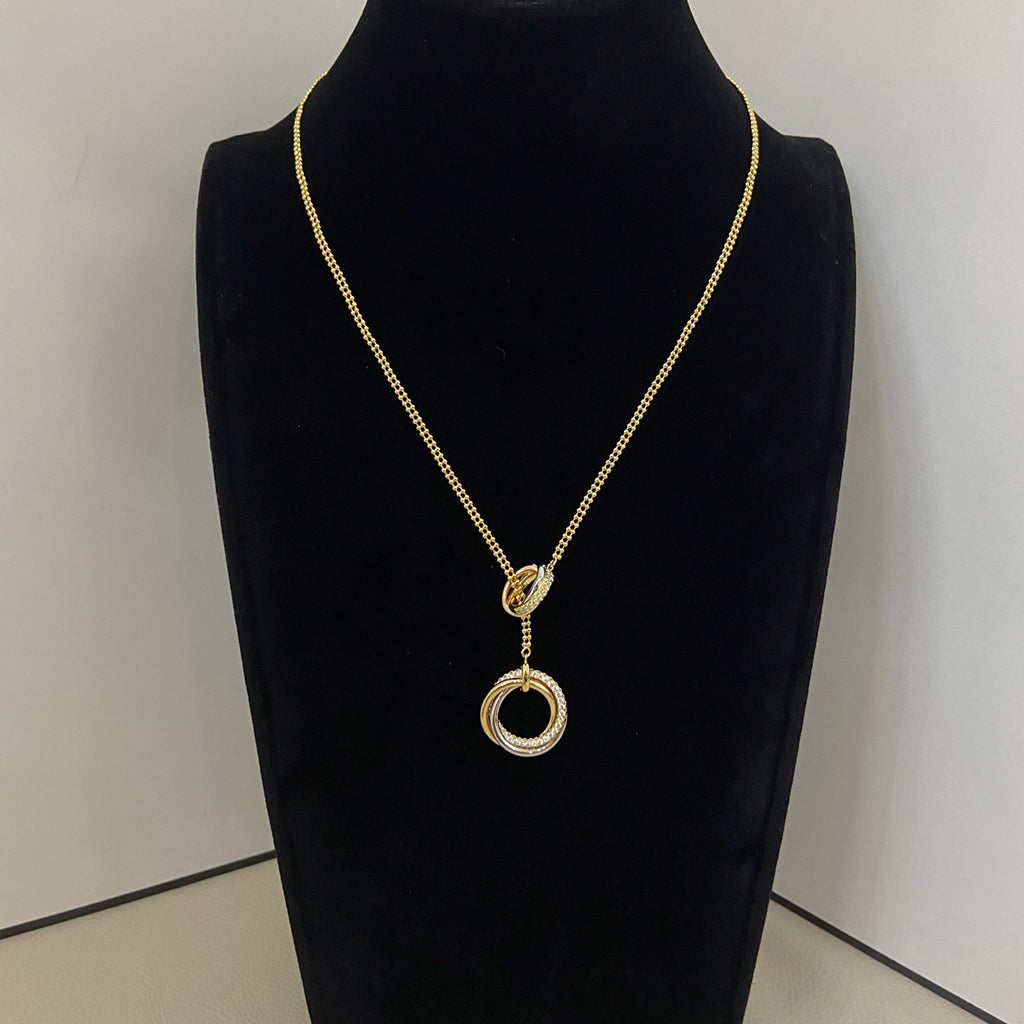 [Okajuri Jewelry] TRINITY DIAMONDS NECKLACE