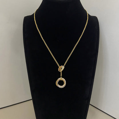 [Okajuri Jewelry] TRINITY DIAMONDS NECKLACE