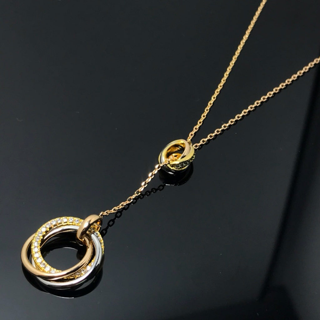 [Okajuri Jewelry] TRINITY DIAMONDS NECKLACE