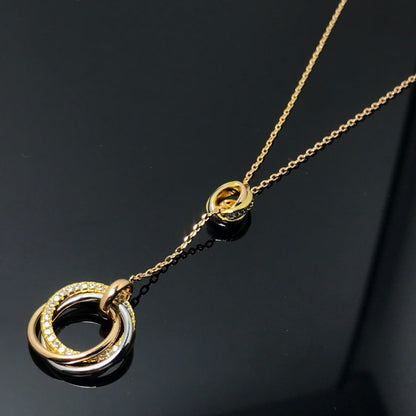 [Okajuri Jewelry] TRINITY DIAMONDS NECKLACE