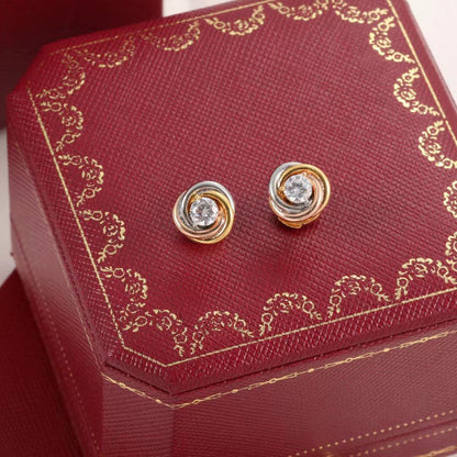 [Okajuri Jewelry] TRINITY STUD DIAMOND EARRINGS