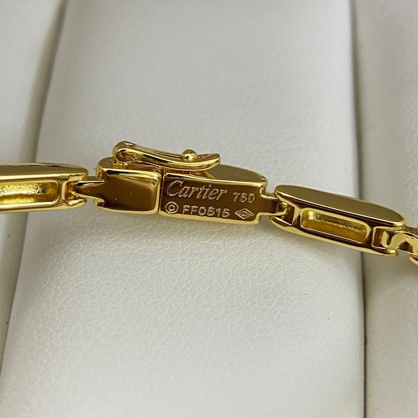 [Okajuri Jewelry] PANTHERE HALF DIAMOND ON CHAIN BRACELET