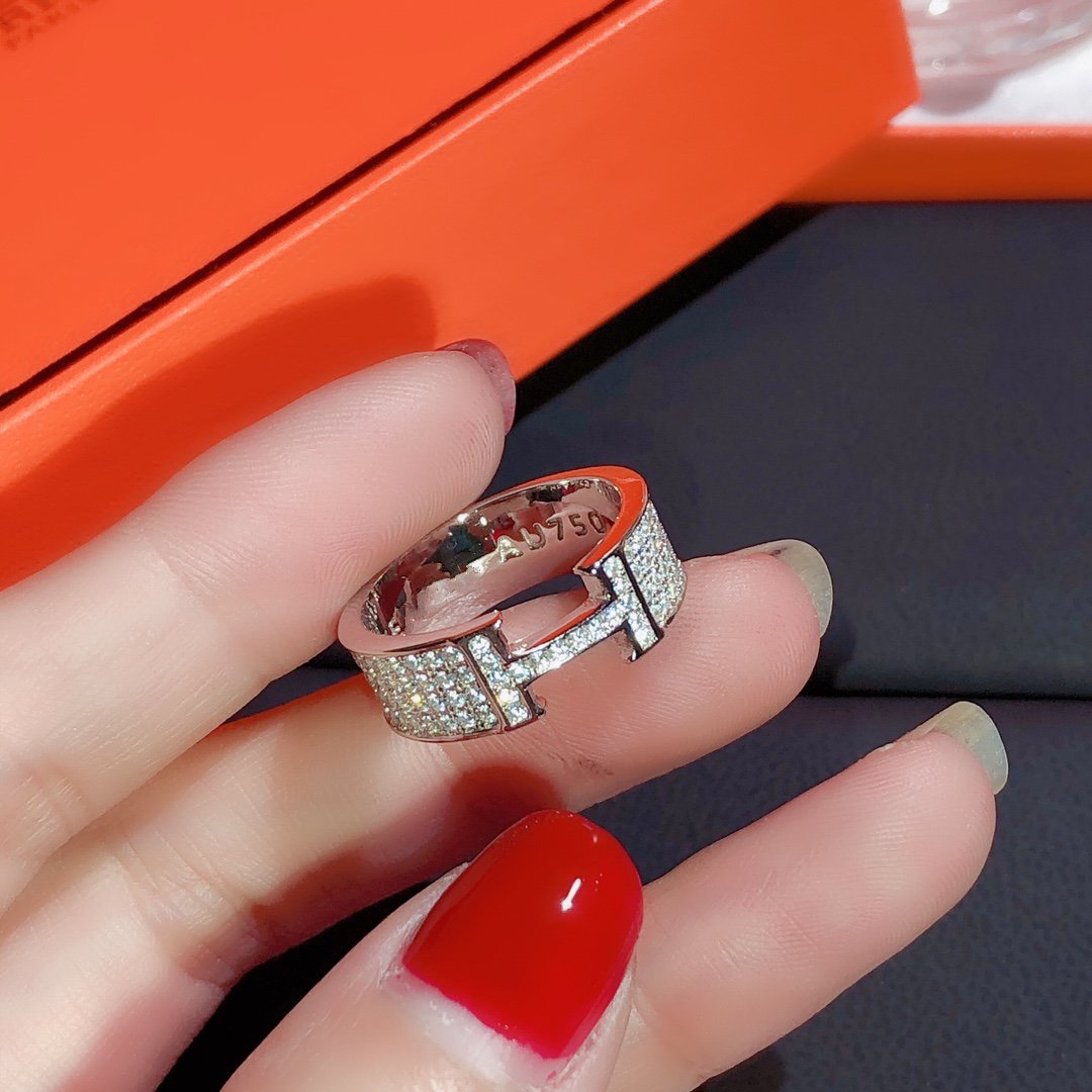 [Okajuri Jewelry]H RING FULL DIAMOND