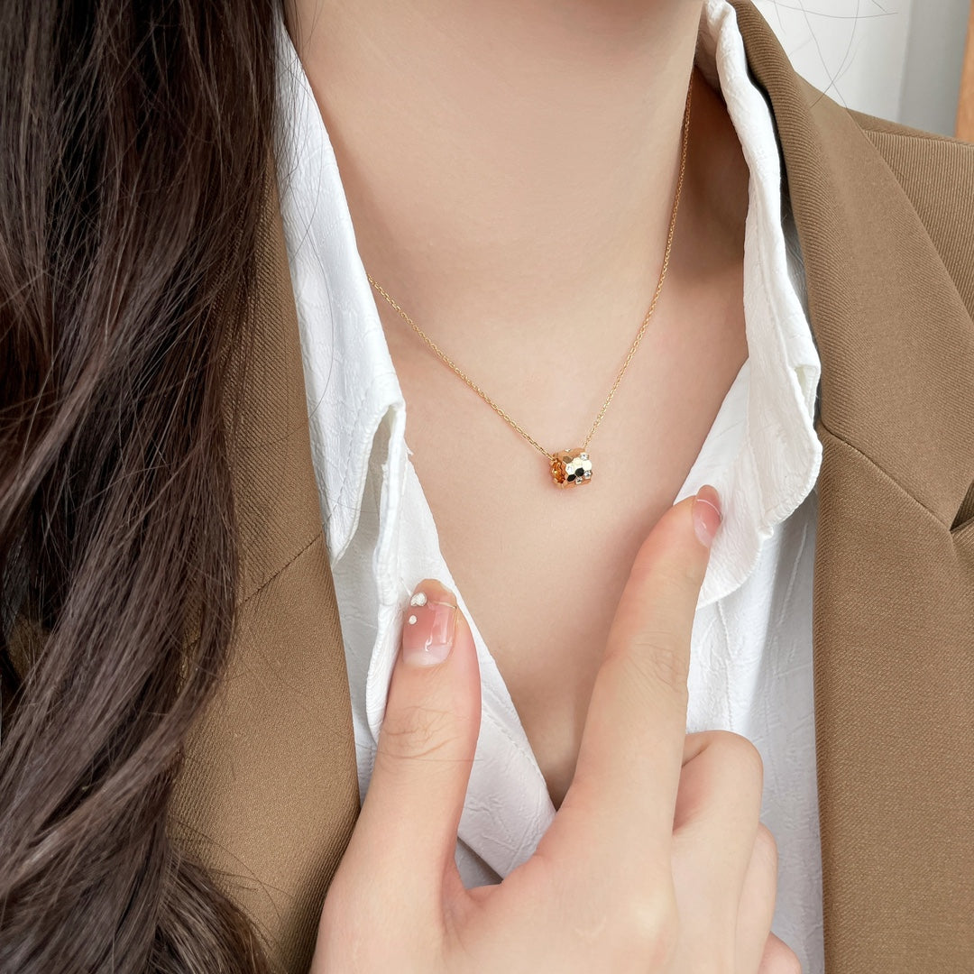 [Okajuri Jewelry]BEE MINI PEDANT DIAMOND NECKLACE
