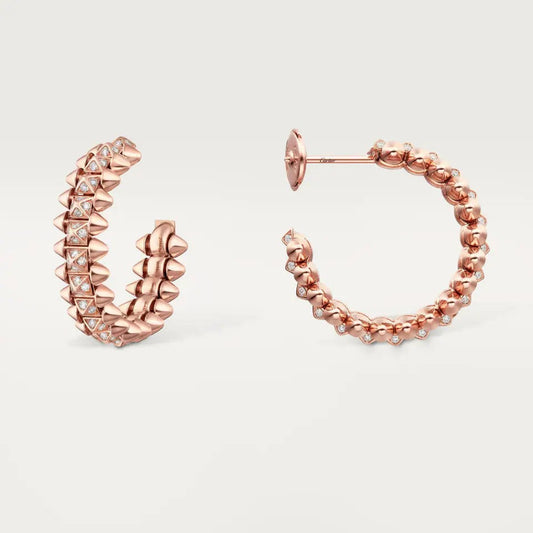 [Okajuri Jewelry] CLASH 6.4MM FULL DIAMOND SMALL EARRINGS
