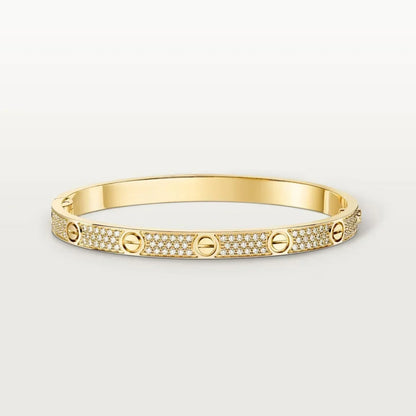 [Oakjuri™ Jewelry] ] LOVE  Classic & Diamond-Paved Bracelet Stack Set