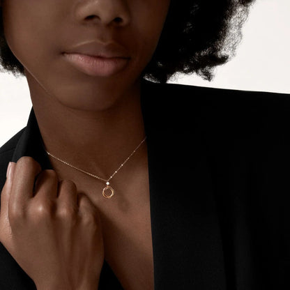 [Okajuri Jewelry] TRINITY  NECKLACE 1 DIAMOND