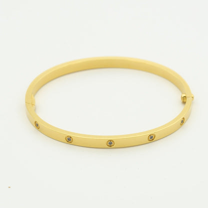 [Okajuri Jewelry]LOVE BRACELET 3.65MM 10 DIAMONDS