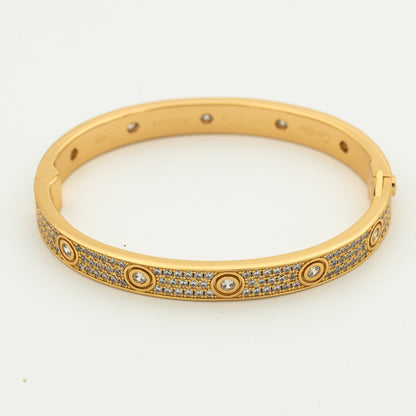 [Okajuri Jewelry]LOVE BRACELET 6.1MM DIAMOND-PAVED 10 BIG DIAMONDS