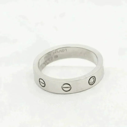 [Okajuri Jewelry]LOVE RING 4MM 1 DIAMOND SILVER