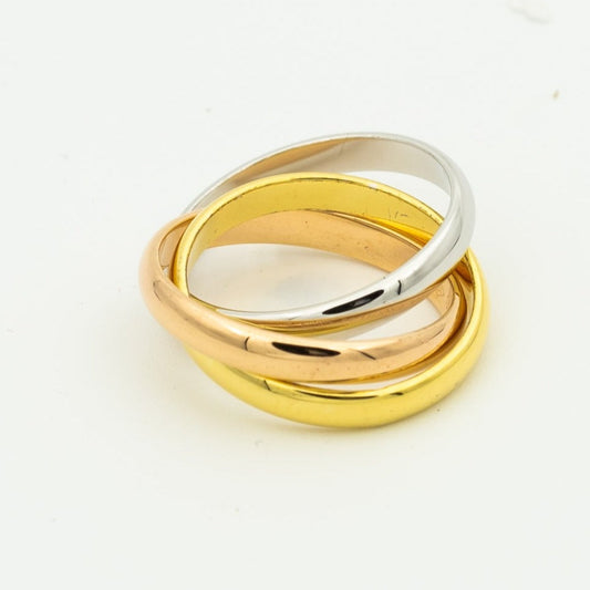 [Okajuri Jewelry]TRINITY RING GOLD PINK GOLD SILVER