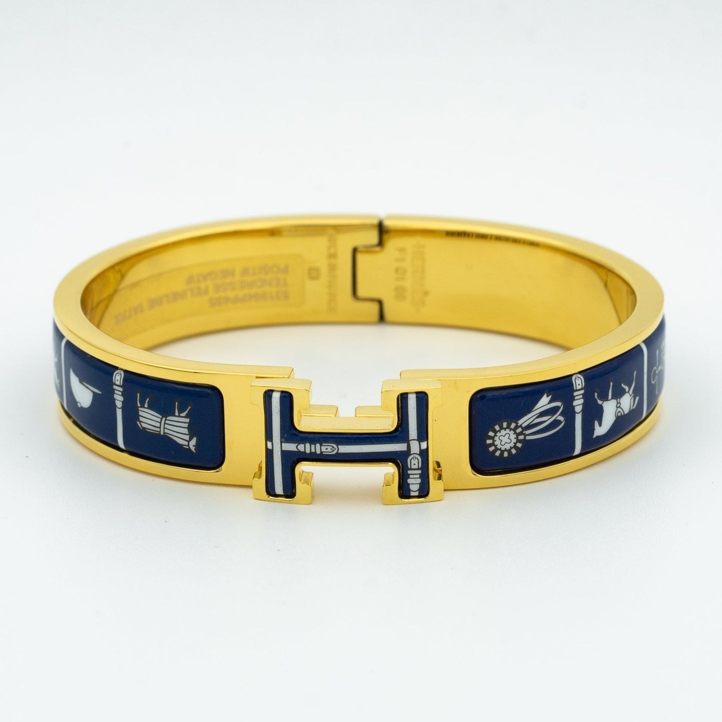 [Okajuri Jewelry]H BRACELET BLUE CERAMIC