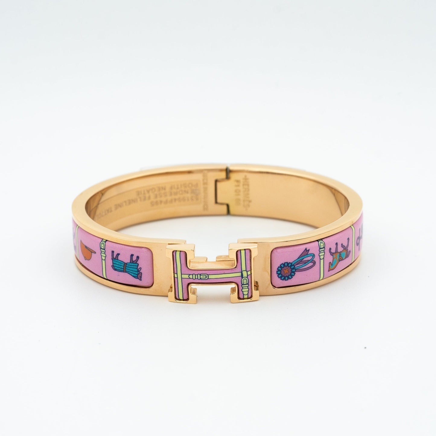 [Okajuri Jewelry]H PINK GOLD BRACELET PINK CERAMIC