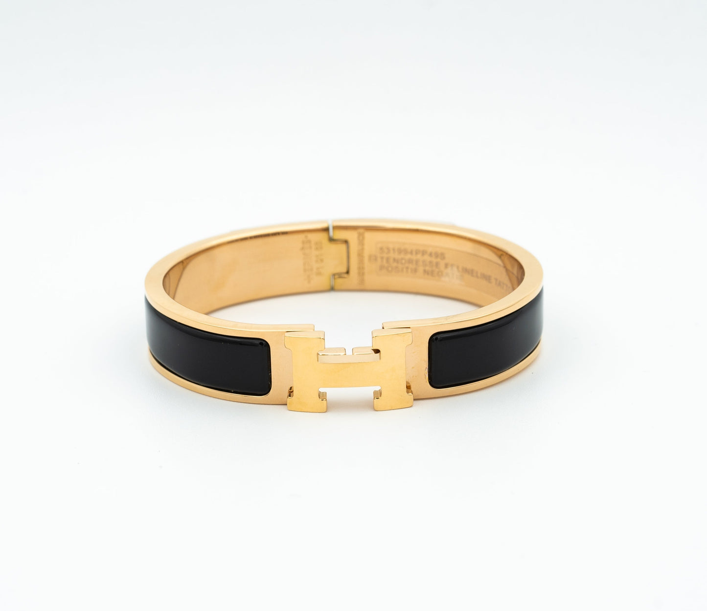 [Okajuri Jewelry]H BLACK BRACELET