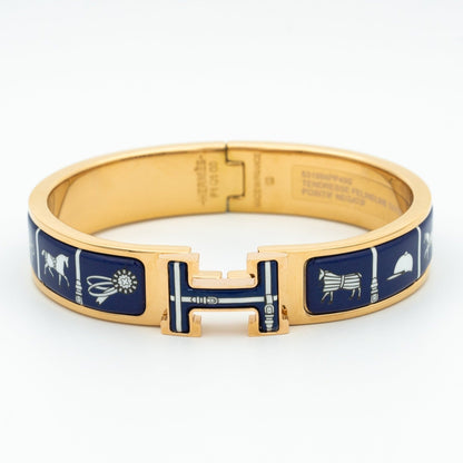 [Okajuri Jewelry]H BRACELET BLUE CERAMIC