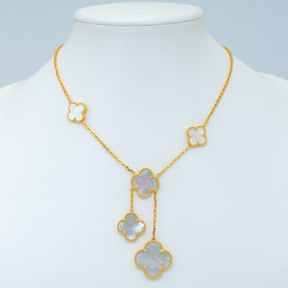 [Okajuri Jewelry]CLOVER MOTHER OF PEARL NECKLACE 6 MOTIF