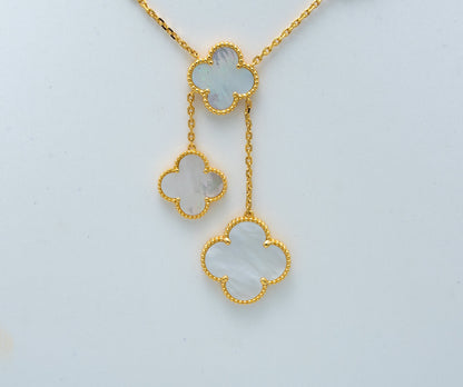 [Okajuri Jewelry]CLOVER MOTHER OF PEARL NECKLACE 6 MOTIF